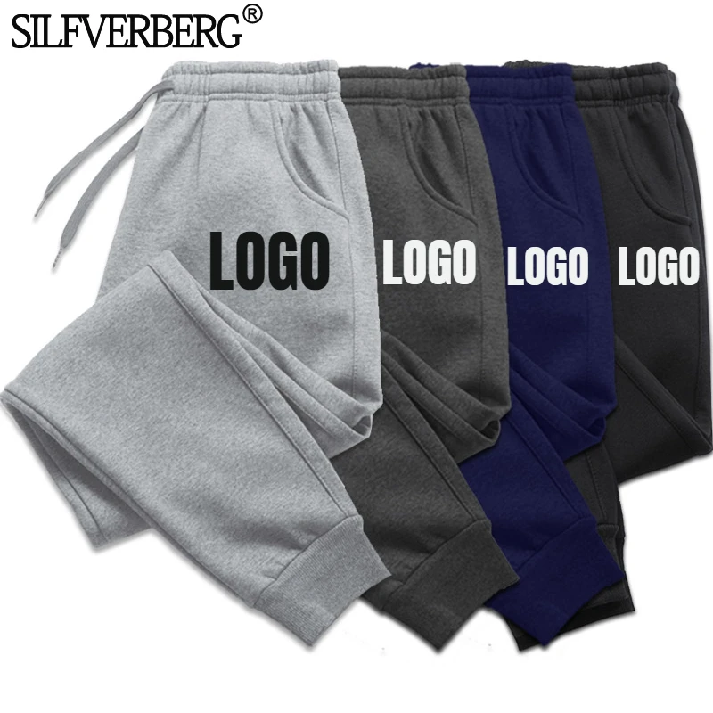 Top Trends: Custom LOGO Men Women Long Pants Autumn And Winter Mens Fleece Casual Sweatpants Soft Sports Pants Jogging Pants 5 Colors Shoppable Styles