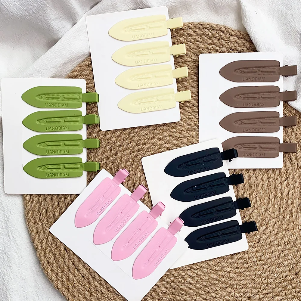 Top Trends: 2Pcs / Lot Solid Color Matte Hair Clip Women Girls Hairpins Ins Fashion Traceless Wash Face Clip Headwear Korean Hair Accessories Shoppable Styles