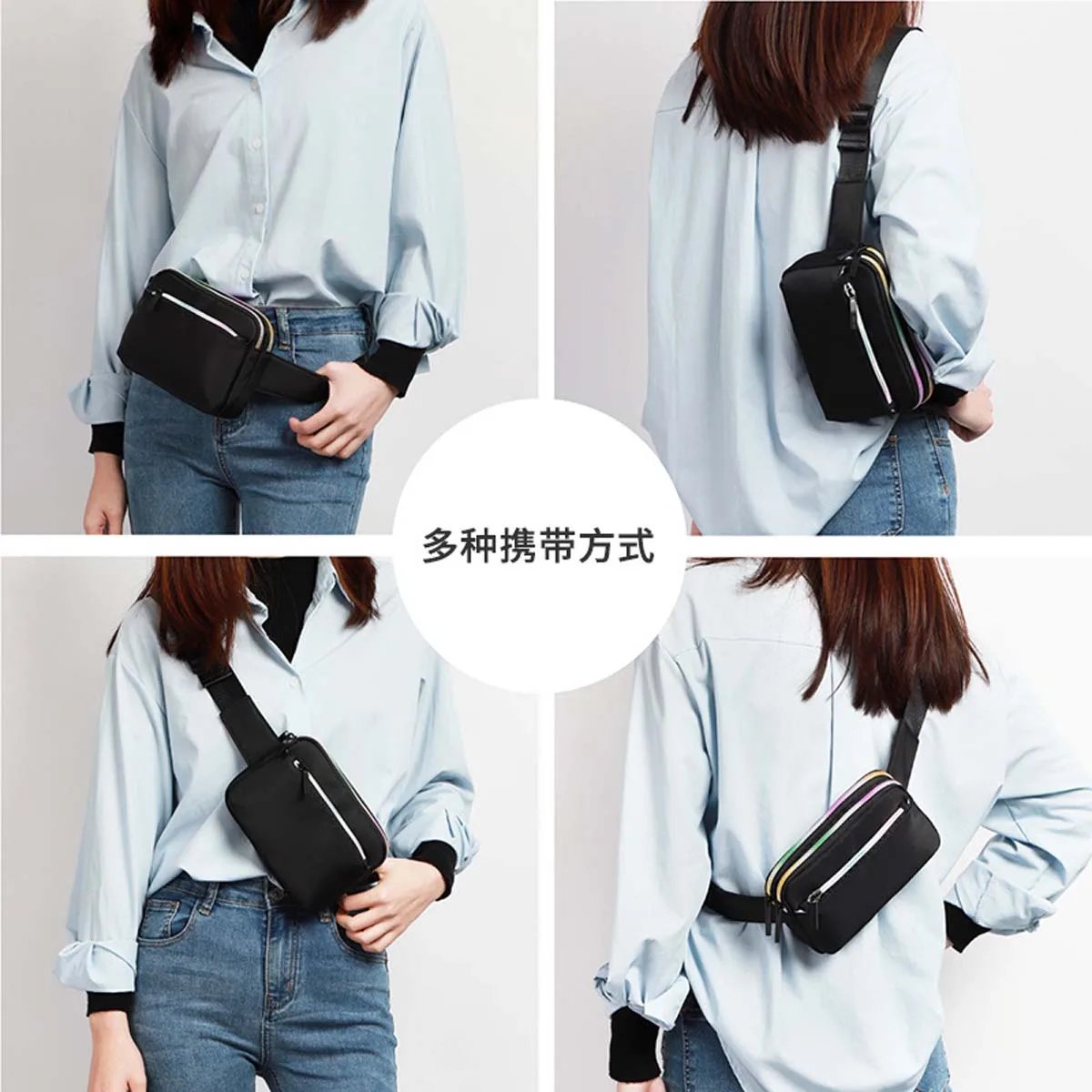 Top Trends: Female Travel Waist Bag Fashion Waist Packs Fanny Pouch Fanny Pack Casual Portable Mini Sports Mobile Phone Bag Shoulder Bag Shoppable Styles