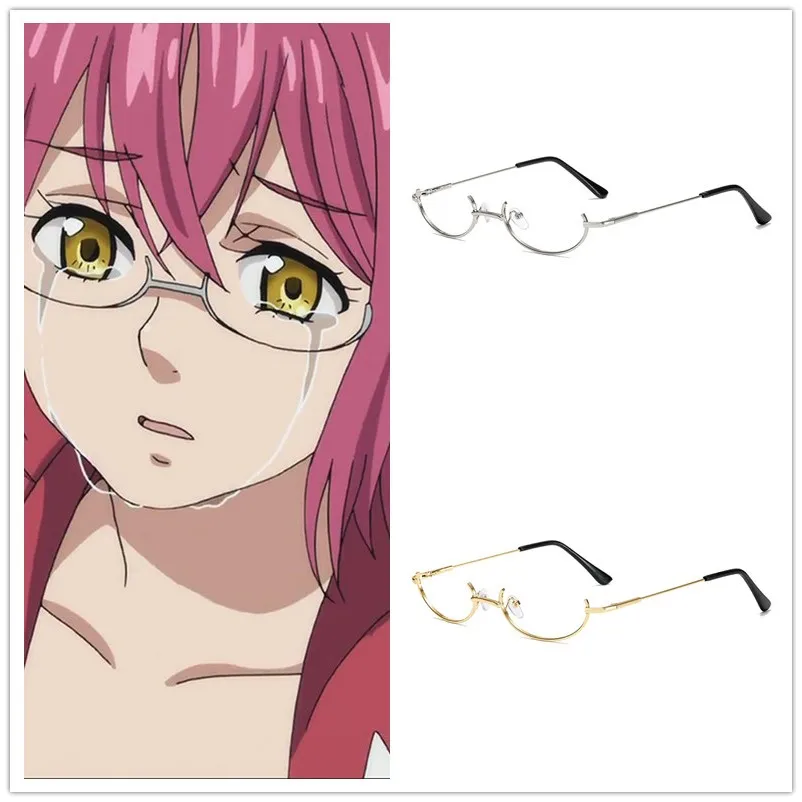 Top Trends: Cosplay The Seven Deadly Sins Gowther Cosplay Glasses Non Lens Half Rim Decorative Glasses Frame Shoppable Styles