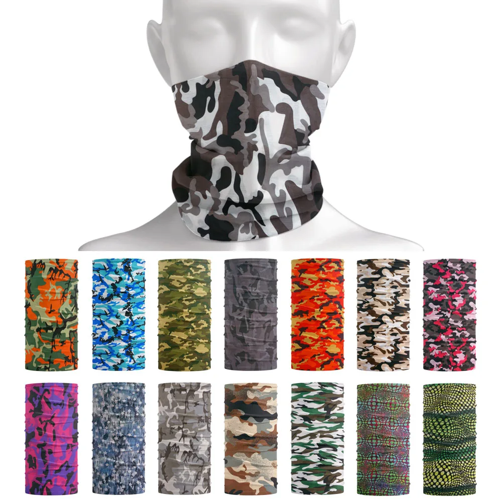 Top Trends: Camouflage Cycling Scarf Tactical Military Neck Cover Gaiter Men Breathable Bandana Women Balaclava Headband Tube Face Mask Hood Shoppable Styles