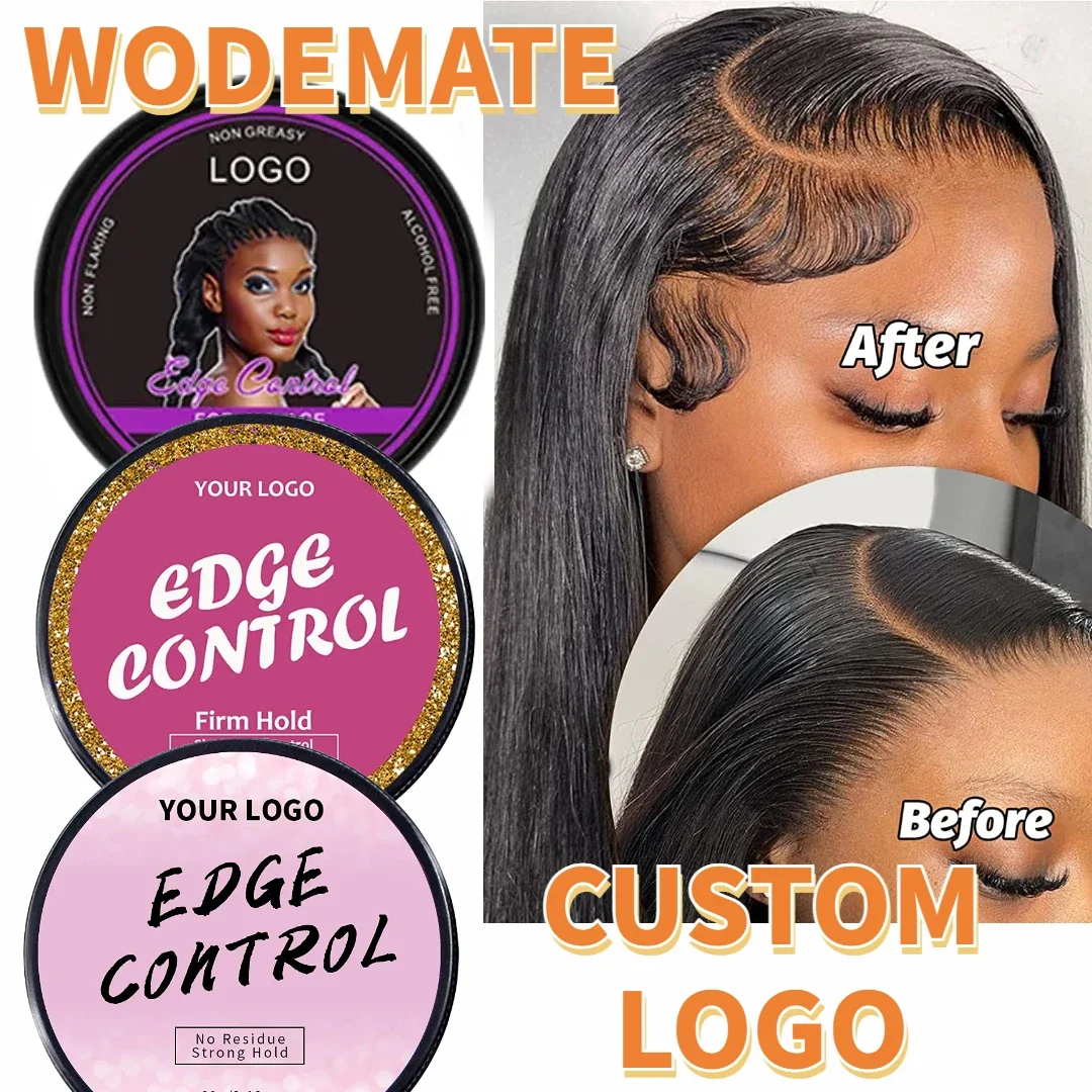 Top Trends: 36pcs / Lot Edge Control Wax For Women Custom Logo Hair Styling Gel Strong Hold Non-greasy Edge Smoother For All Hair Types Shoppable Styles