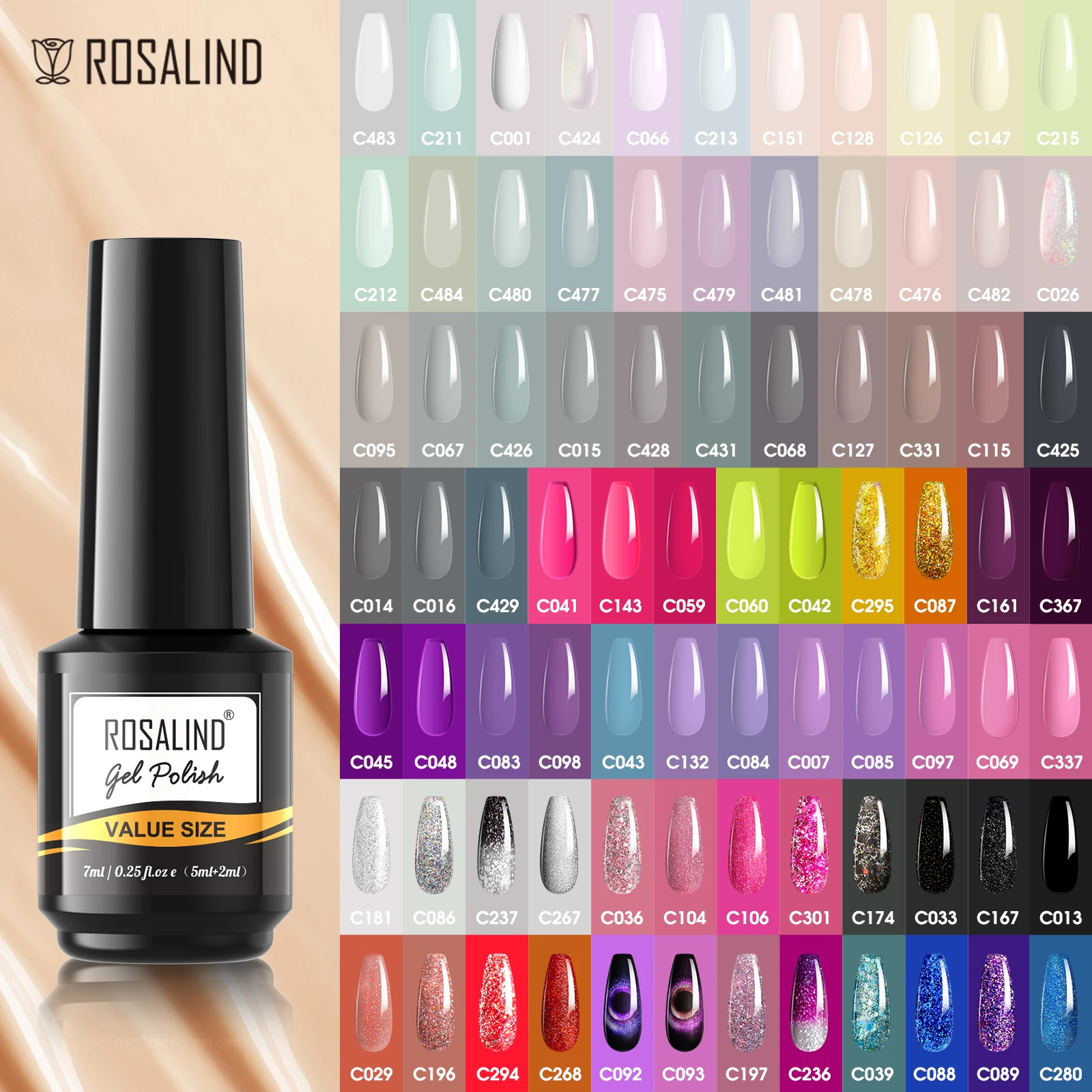 Top Trends: ROSALIND Nail Gel Polish Hybrid Varnishes All For Manicure Nails Art Base Top Coat UV Lamp Vernis Semi Permanent Varnishes Shoppable Styles