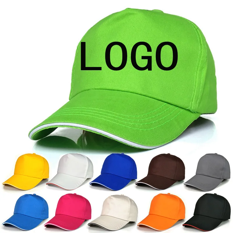 Top Trends: Fashion New Custom Logo Embroidery Baseball Cap Casual Solid Color Unisex Adjustable Hip Hop Cap Adult Cap Shoppable Styles