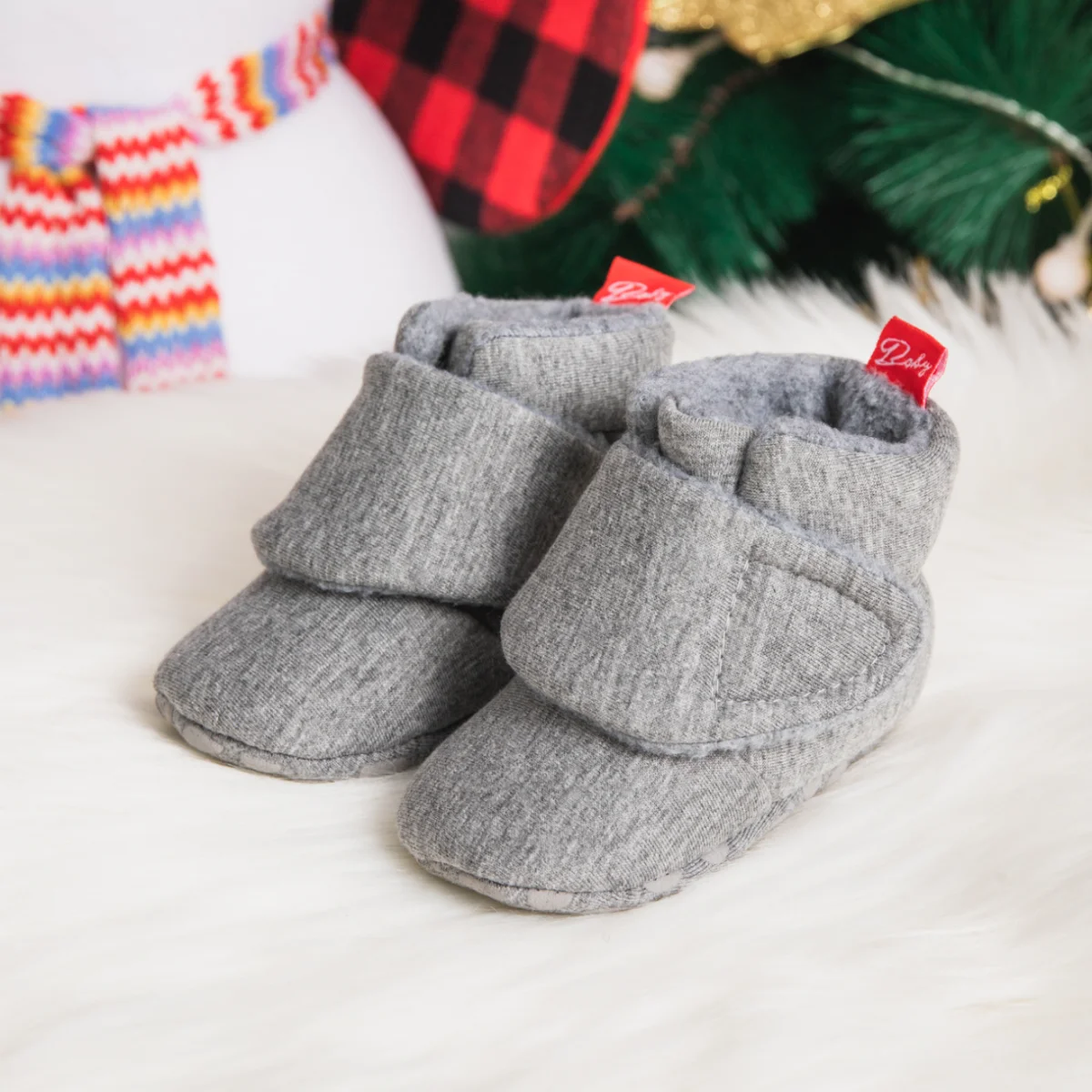 Top Trends: KIDSUN Newborn Baby Girls Boys Shoes Warm Socks Toddler First Walkers Booties Cotton Soft Anti-slip Slippers Winter Crib Shoes Shoppable Styles