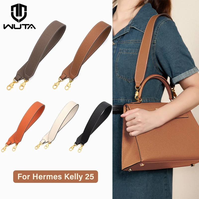 Top Trends: WUTA Bag Strap For Hermes Kelly Bags Genuine Leather Underarm Shoulder Strap Replacement Handbag Strap DIY Belts Bag Accessories Shoppable Styles