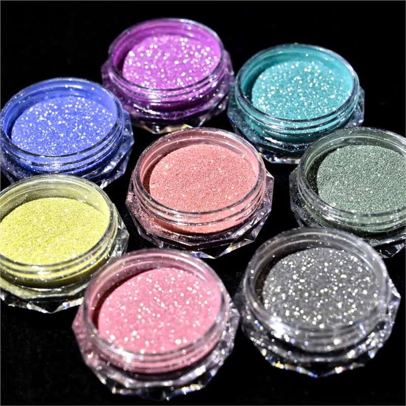 Top Trends: Thermal Temperature Changing Nail Powder Reflective Flash Glitter Powder Shinning Chrome Pigment Dust UV Gel Polish Accessories Shoppable Styles - Image 3