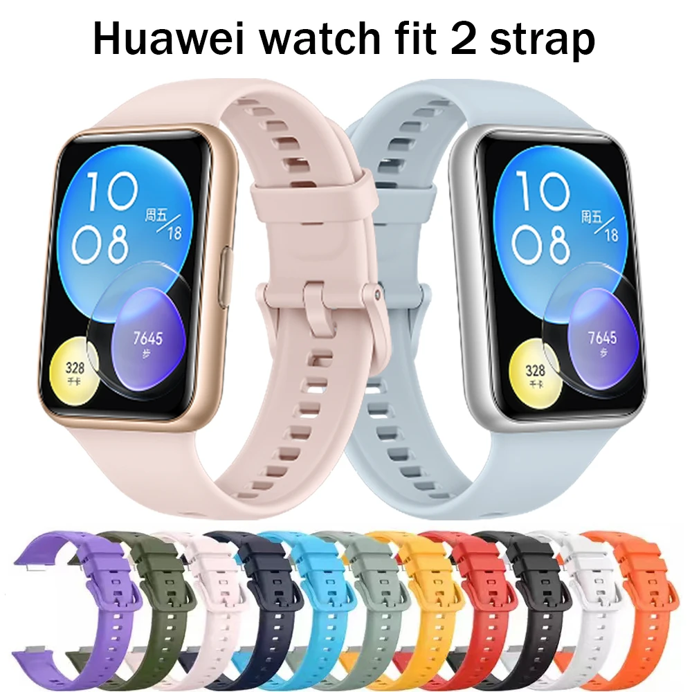 Top Trends: Silicone Band For Huawei Watch FIT 2 Strap Smartwatch Accessorie Replacement Wrist Bracelet Correa Huawei Watch Fit New Strap Shoppable Styles