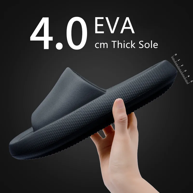 Top Trends: Big Size 36-49 Men Flip Flops Women Soft EVA 4.0cm Thick Sole Slides Summer Sandals Couples Slippers Home Non Slip Bathroom Shoe Shoppable Styles