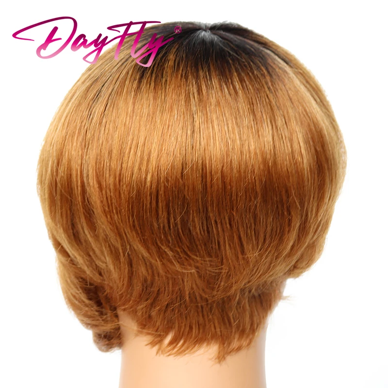 Top Trends: Short Blond Wig Bob Wigs For Women Human Hair Pixie Cut Wig Brazilian Wigs With Bangs Natural Hair Short Wigs Full Machine Made Shoppable Styles