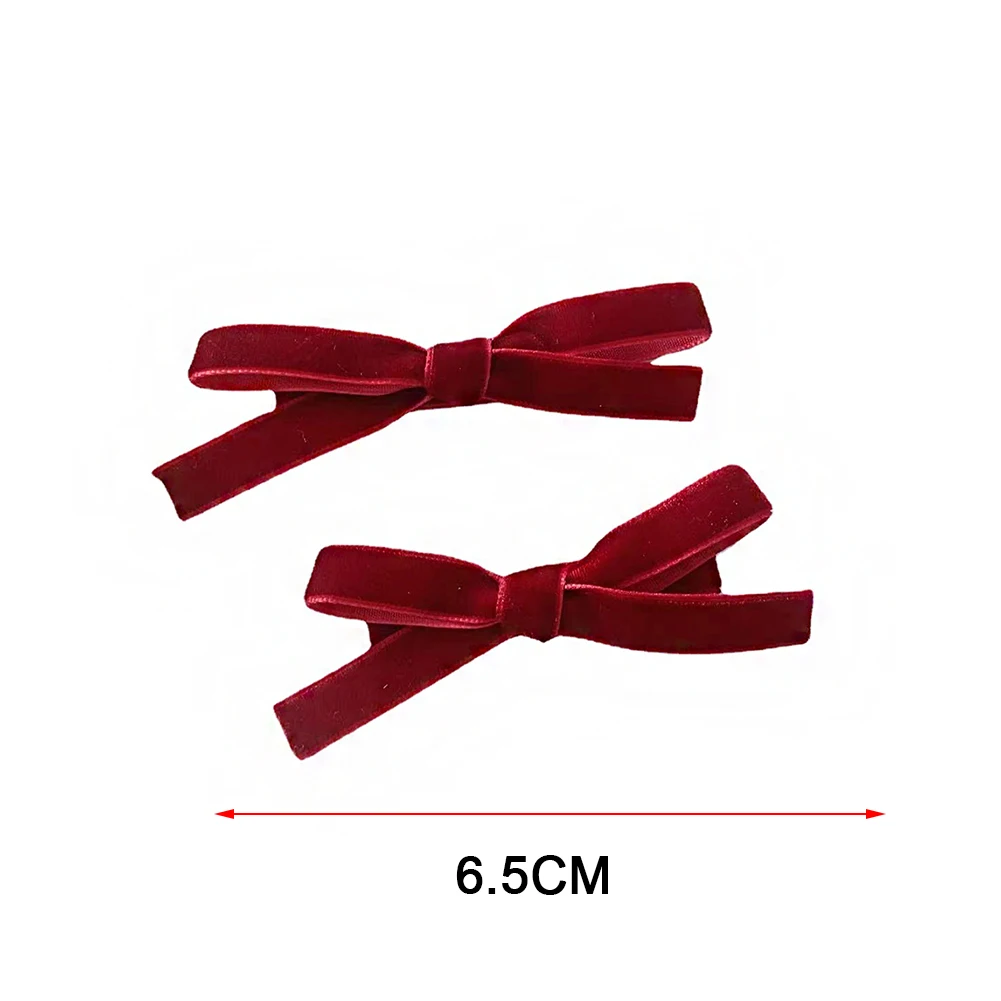 Top Trends: Vintage Black Small Velvet Bow Hair Clip For Women Girls Wedding Long Ribbon Korean Hairpins Barrette Hair Accessories 1 / 2pcs Shoppable Styles - Image 6