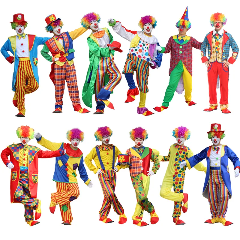 Top Trends: Adult Men Funny Circus Clown Hat Costume Women Naughty Joker Fancy Cosplay Carnival Dress Up No Wig Shoppable Styles