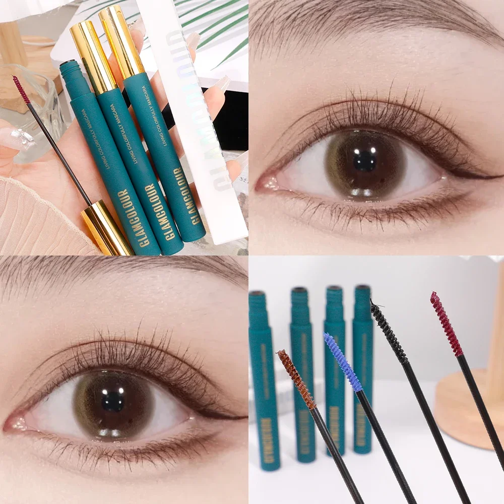 Top Trends: Colorful 5D Mascara Waterproof Quick Dry Not Blooming Blue Black Curling Eyelash Lengthen Long Lasting Eyelash Mascara Cosmetics Shoppable Styles - Image 4