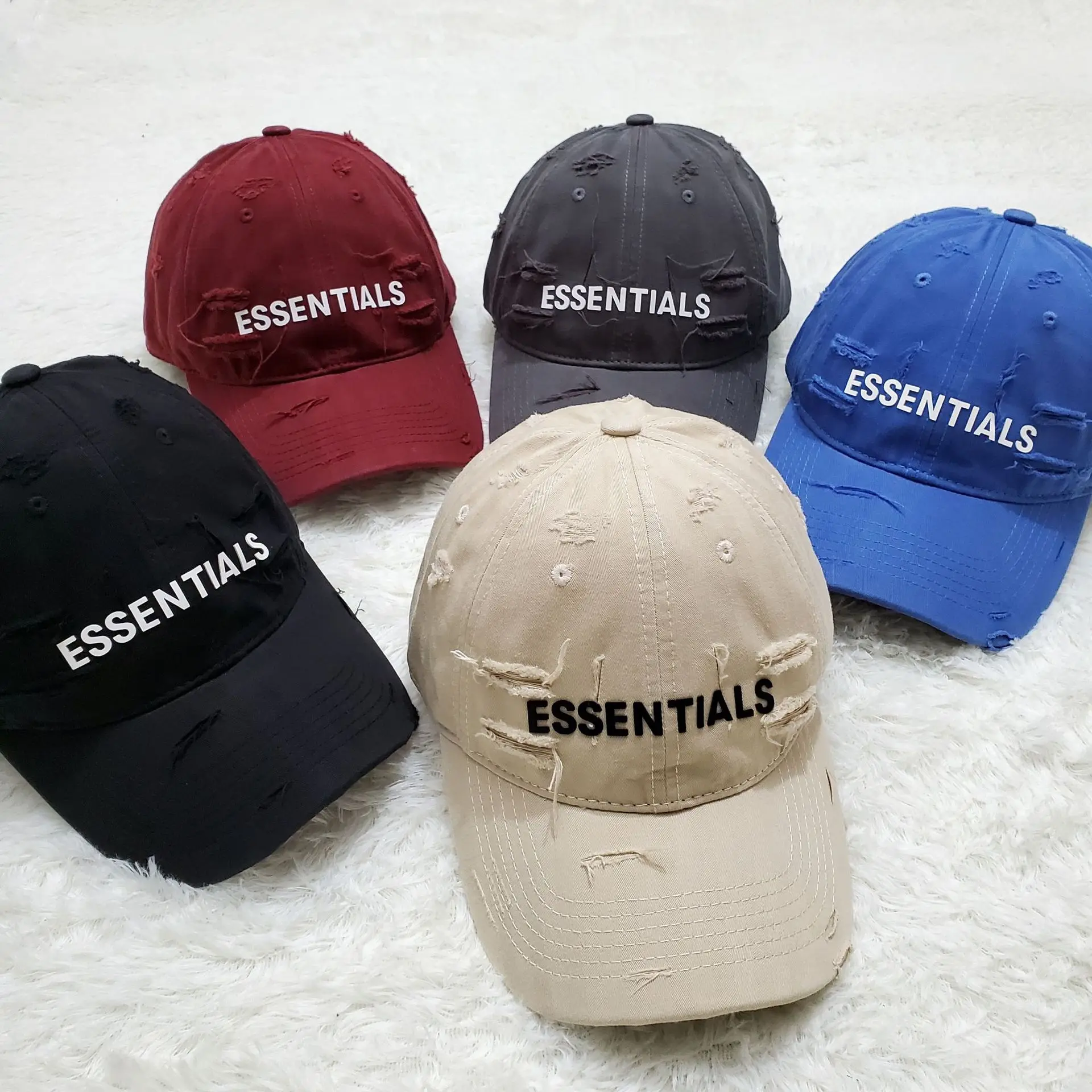 Top Trends: ESSENTAILS Printed Baseball Cap Letter Streetwear Hip Hop Hat For Men Women High Quality Brand Cap Trucker Hat Dropshipping Gorr Shoppable Styles