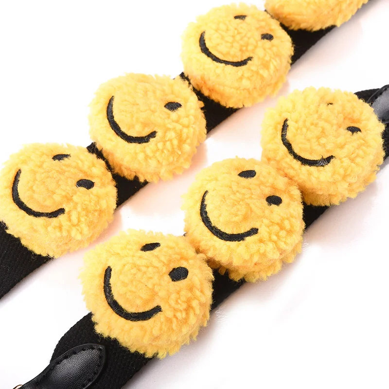 Top Trends: 35CM 105cm Shoulder Strap Smiley Face Handbags Replacement Crossbody Leather Wide Straps Bag Part & Accessories For Girls Gift Shoppable Styles - Image 3