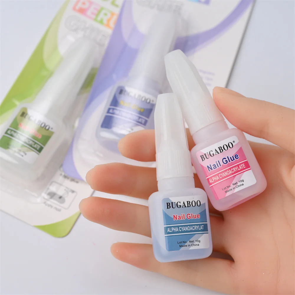 Top Trends: 10g Fast Drying Nail Glue For False Nails Glitter Rhinestone Acrylic Decoration With Brush False Nail Tips Glue Sticky Nail Tool Shoppable Styles