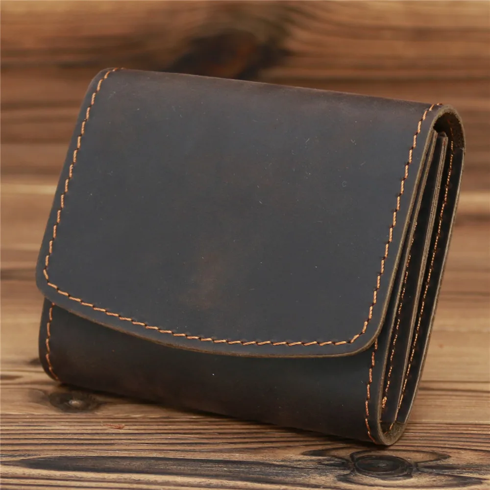 Top Trends: Mens Wallet Genuine Leather Card Holder Coin Purse Ladies Card Mini Bag Men&#039;s Slim Purse Money Small Wallet Key Holder Gift Shoppable Styles