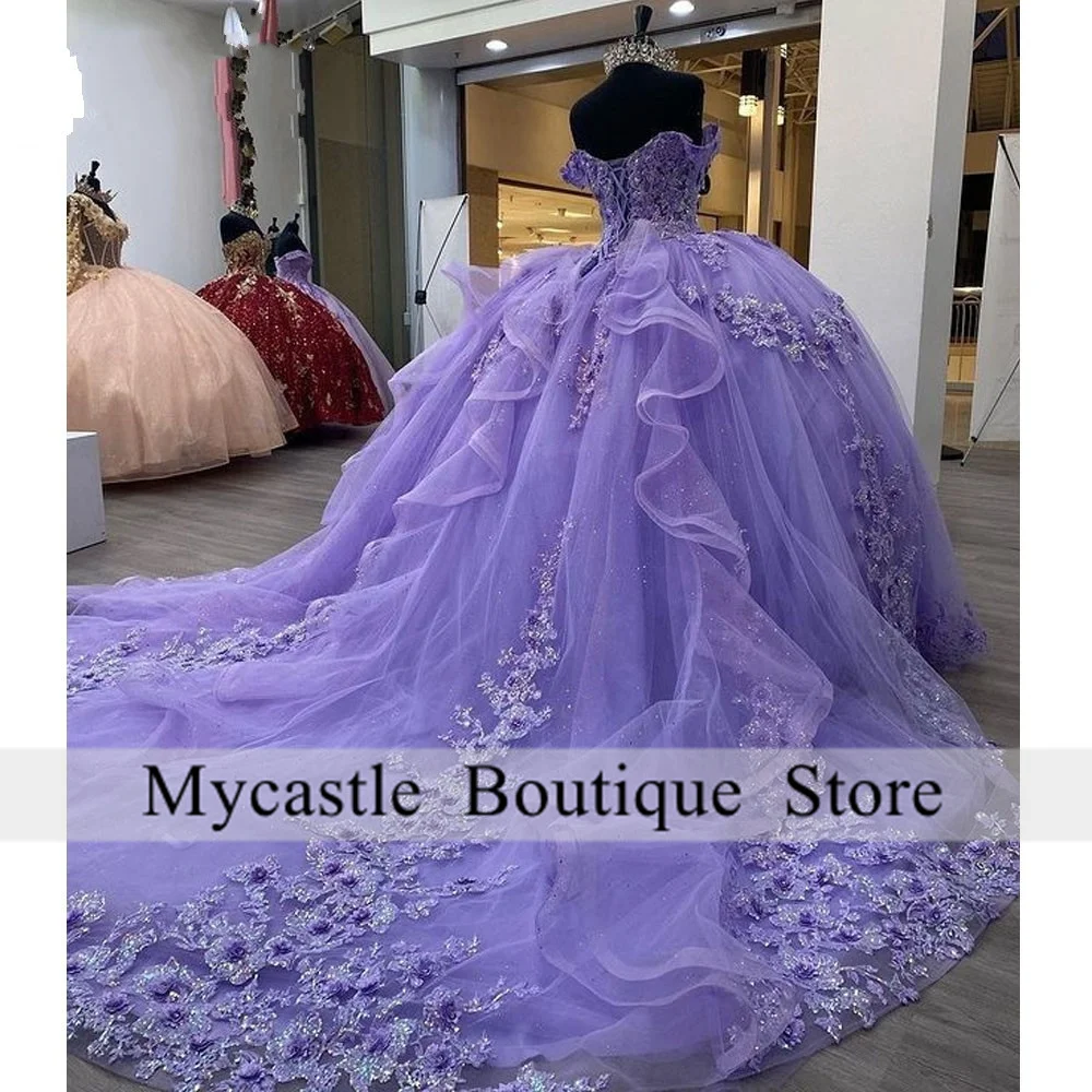 Top Trends: Lilac Quinceanera Dresses 2024 Princess Sweet 15 Years Girl Birthday Party Dresses With Appliques Vestidos De Quinceañera Shoppable Styles