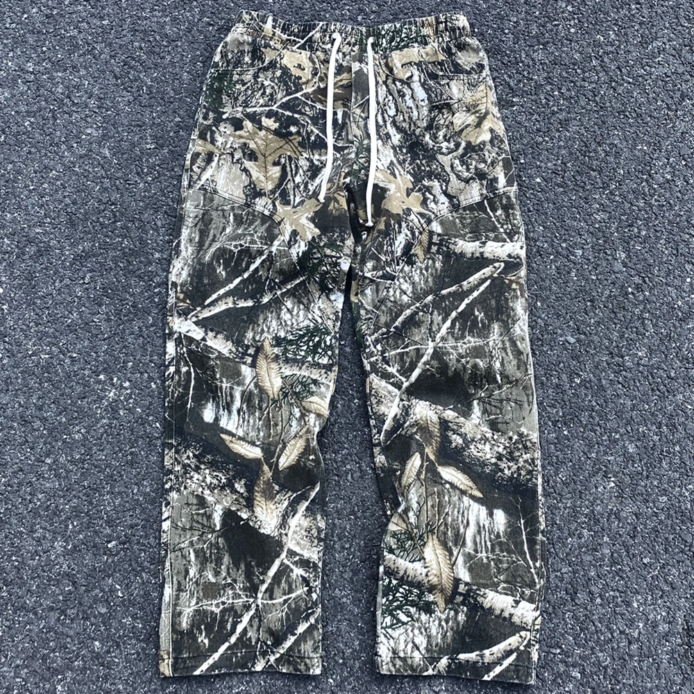 Top Trends: Kanye666 Fashion Leaf Camouflage Functional Style Streetwear Vintage Clothing Casual Sweatpants Trousers Cargo Pants For Men Shoppable Styles