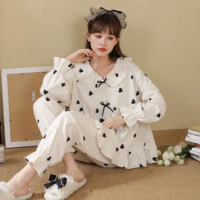 Top Trends: Long Sleeve Pajamas Sets For Women Autumn Satin Sleepwear Pyjamas Nightwear Set Young Girl Pijama Set Femme Homewear Shoppable Styles