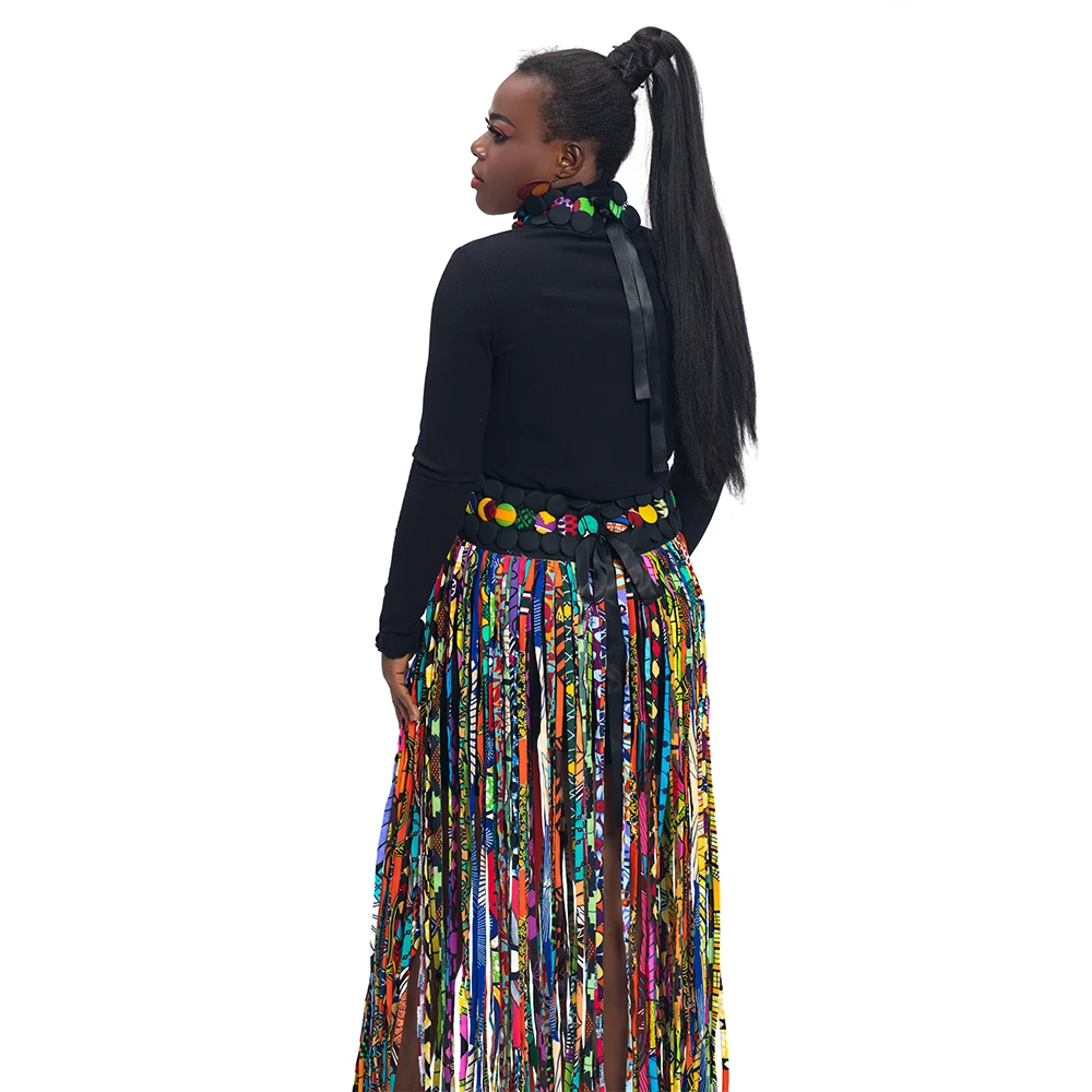 Top Trends: African Women Handmade Dress Jewelry Skirt African Ankara Tassel Skirt Jewelry Multi Shawl Tribal SP017 Shoppable Styles - Image 6