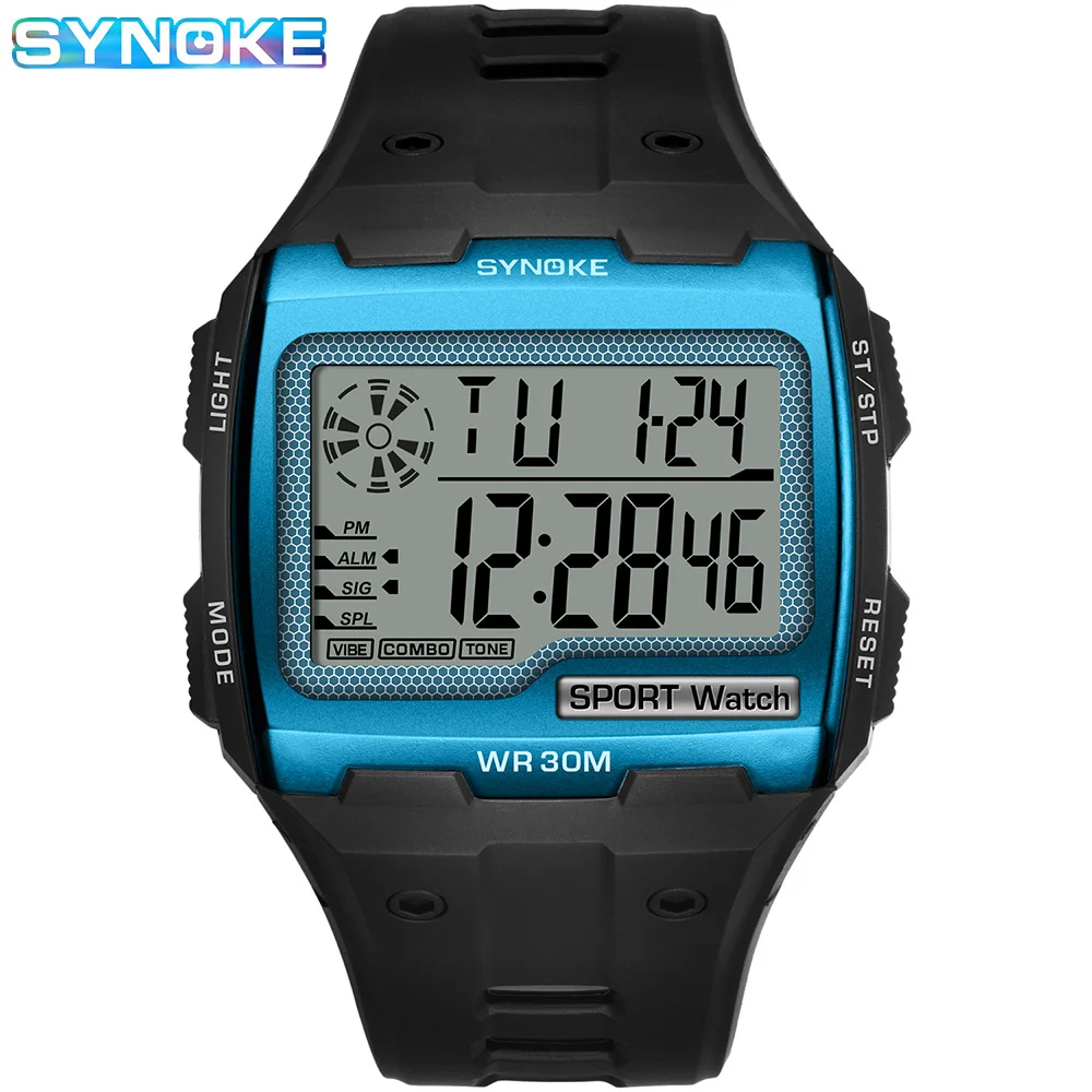 Top Trends: Upgraded Large Screen Electronic Watch Men SYNOKE 9021B Waterproof Digital Watches Shoppable Styles