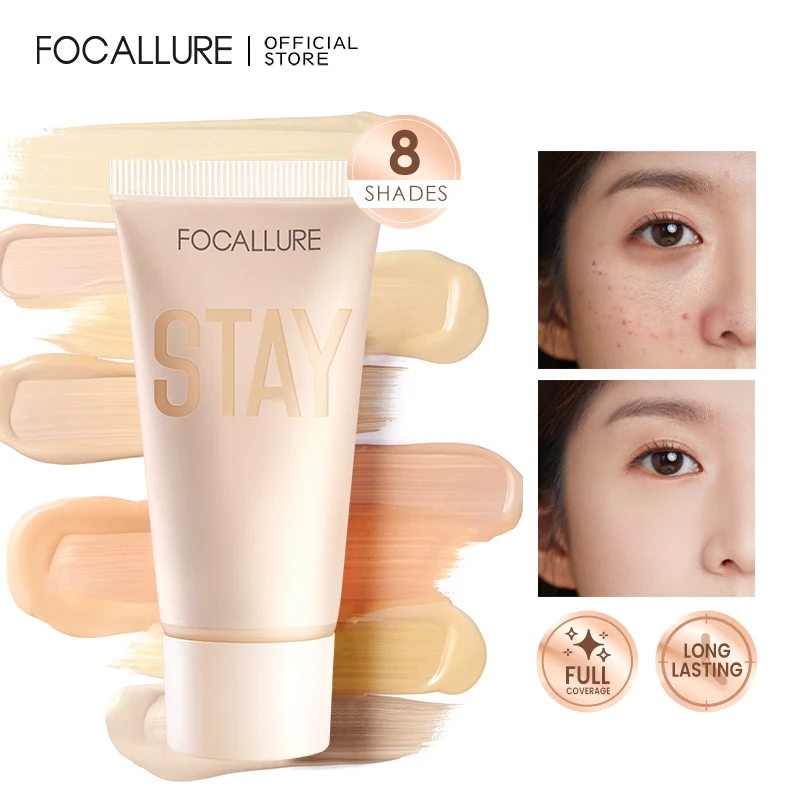 Top Trends: FOCALLURE Waterproof Liquid Foundation Cream Full Coverage Oil-control Long-lasting Lightweight Face Concealer Base Cosmetics Shoppable Styles