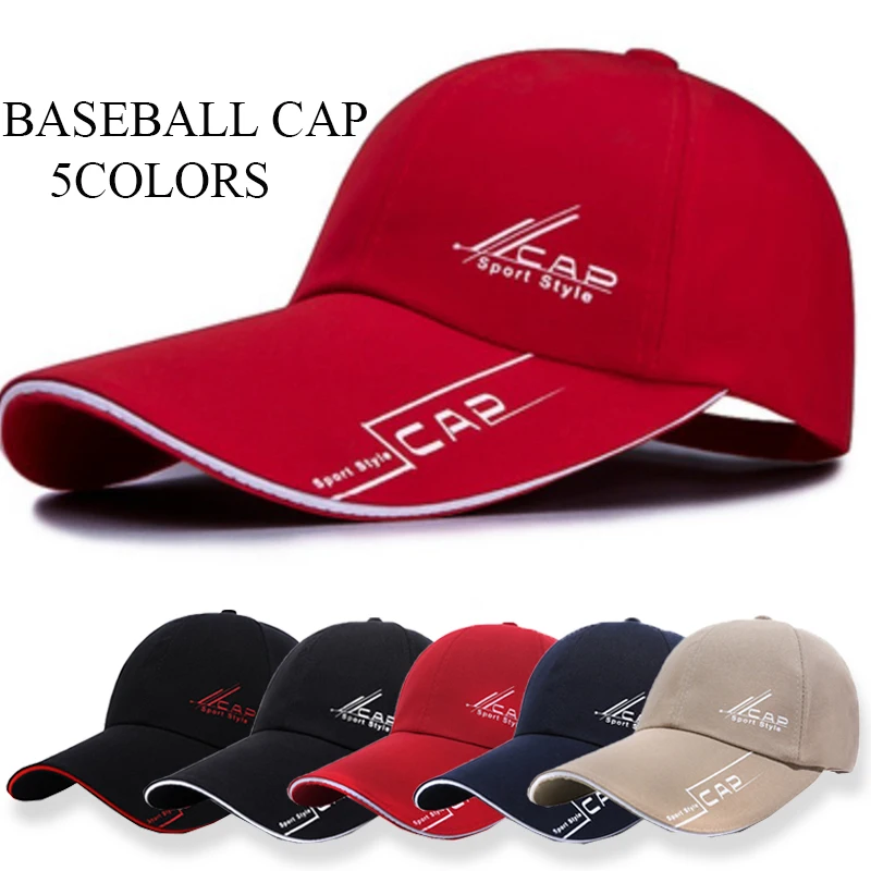 Top Trends: Long Visor Sports Caps For Men Unisex Long Brim Sunscreen Baseball Cap Outdoor Fishing Golf Snapback Cap Gorras Casquette Shoppable Styles