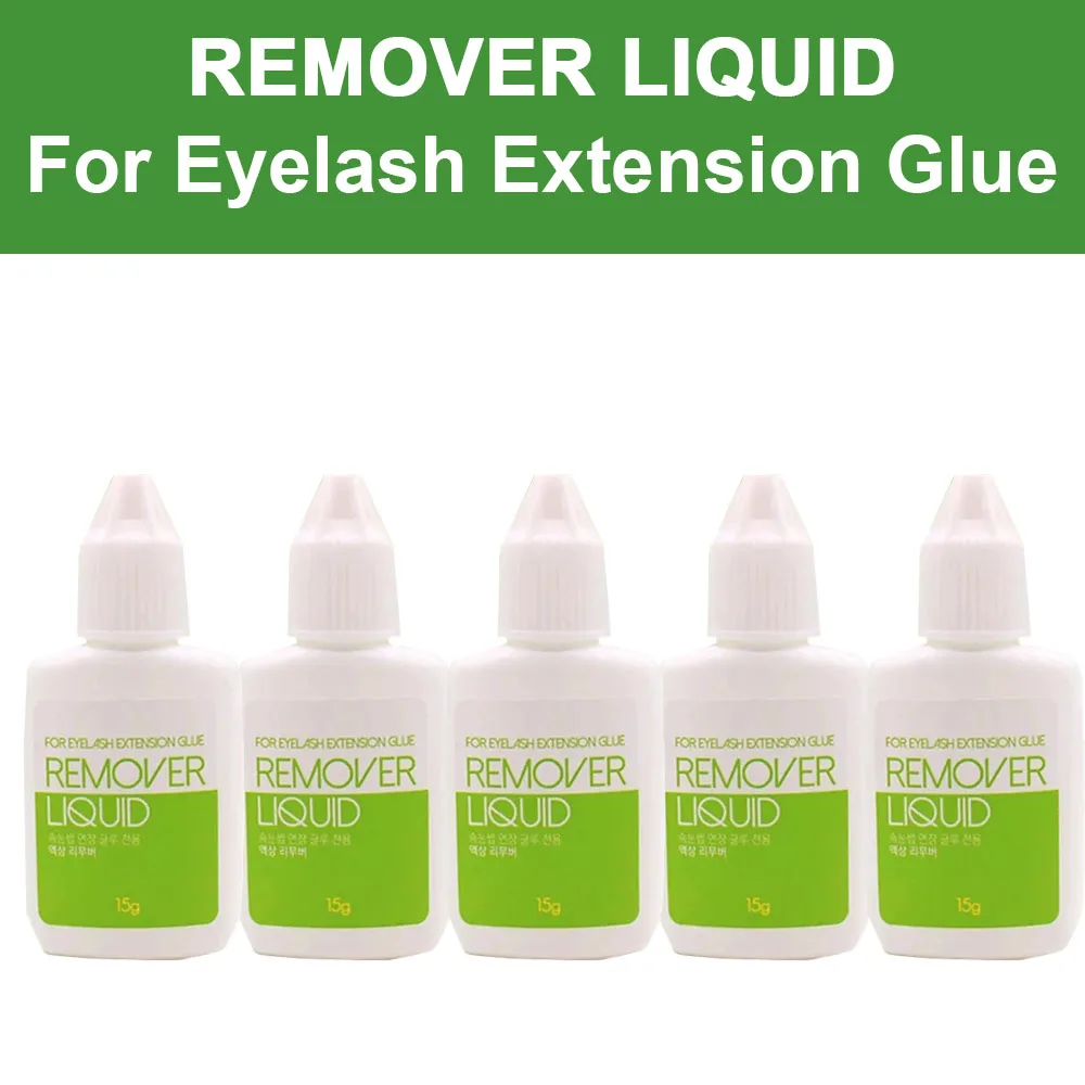 Top Trends: 5pcs Liquid Remover For Eyelash Extensions Glue Original Korea False Lash Removal Liquid Beauty Health Makeup Tools 15g Shoppable Styles