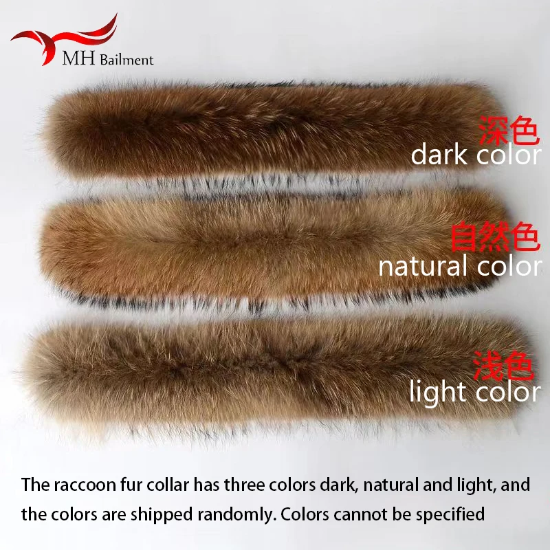 Top Trends: Real Raccoon Fur Collar Womens Winter New Natural Fur Scarf Men Jackets Luxury Warm Scarves High Quality Detachable Fur Shawl Shoppable Styles - Image 6