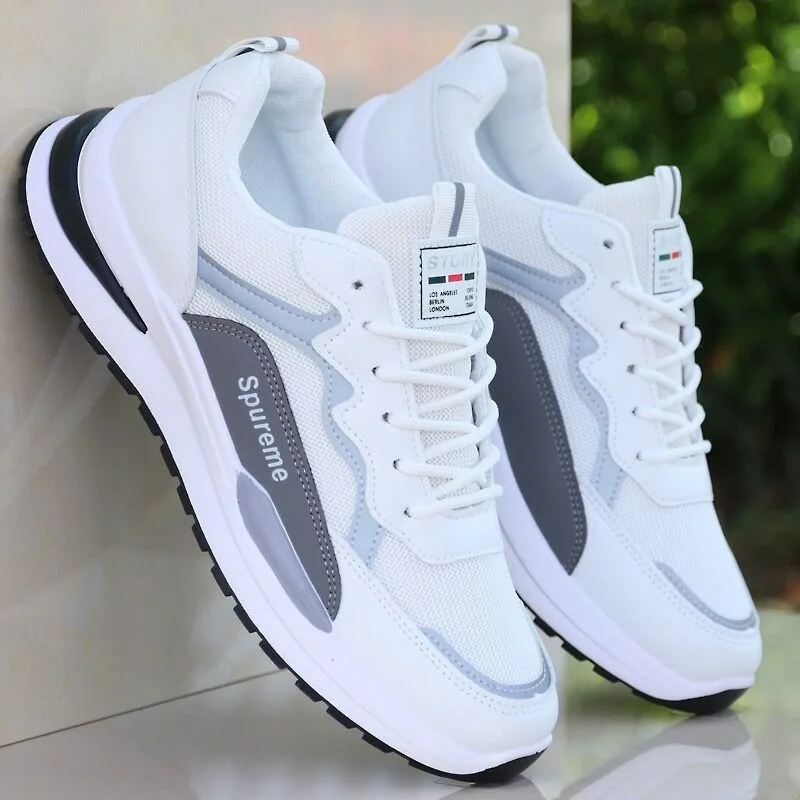 Top Trends: Male Sneakers 2024 New Casual Shoes For Men Fashion Breathable Flats White Tenis Trainers Man Walking Sneakers Zapatillas Hombre Shoppable Styles