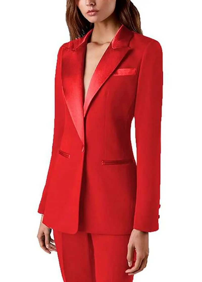 Top Trends: Women's 2 Piece Office Elegant Spring Suit Slim FitVelvet Lapel Chic Outerwear Long Sleeve Casual Wear Outfit Prom Party Blazers Shoppable Styles