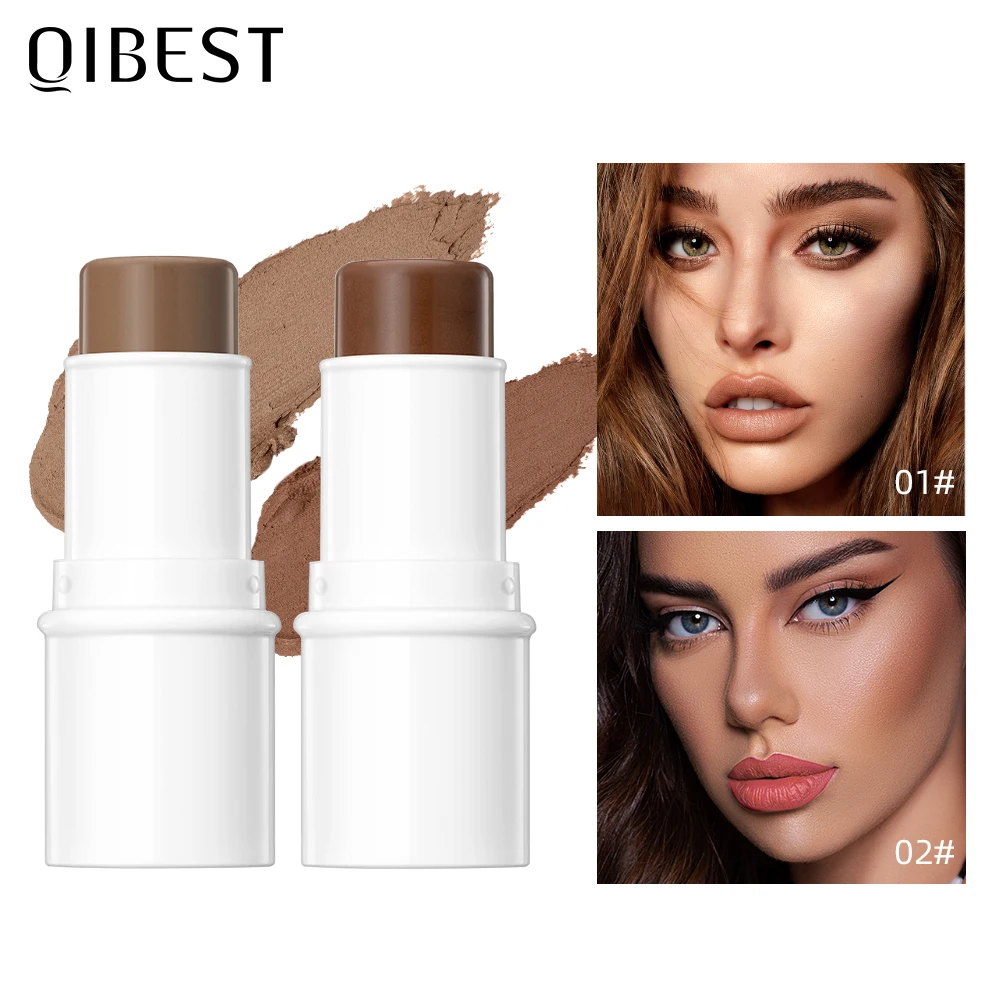 Top Trends: QIBEST Face Makeup Bronzer Stick Cream Rouge Tint Contouring Makeup Cosmetic Highlighter Bronzer Pen Women Face Illuminator 7.2g Shoppable Styles