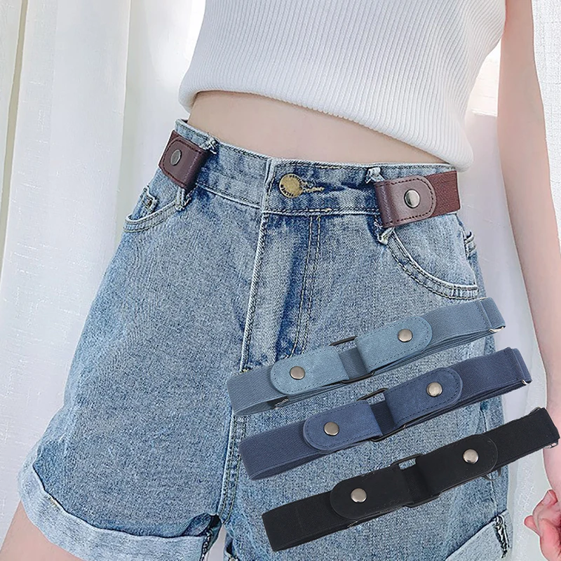 Top Trends: Creative Women Men Buckle-Free Waist Belt For Jeans Pants Stretch Elastic No Hassle Waist Belt Shoppable Styles