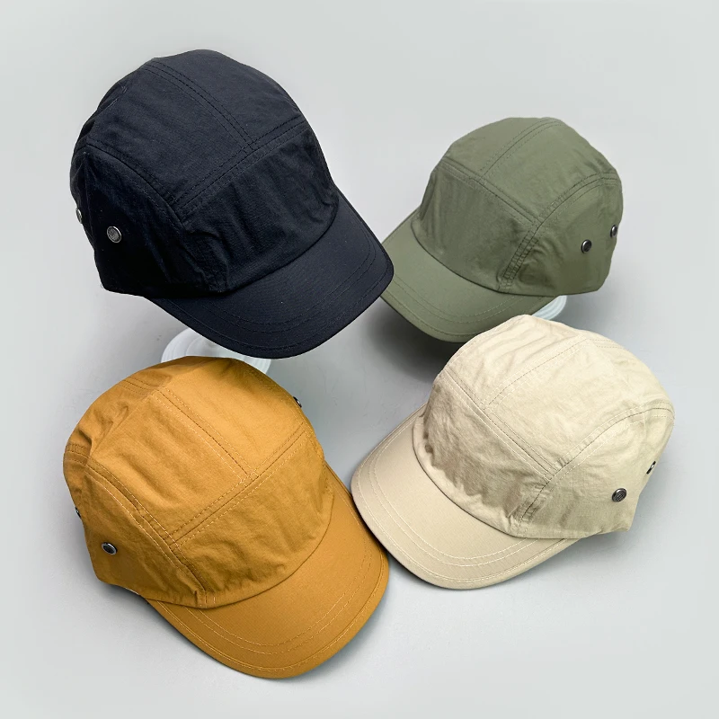 Top Trends: Simple Quick Drying Retro Snapback Caps New Men Women Sunshade Outdoor Camping Baseball Hats Breathable Versatile Fashion Korean Shoppable Styles