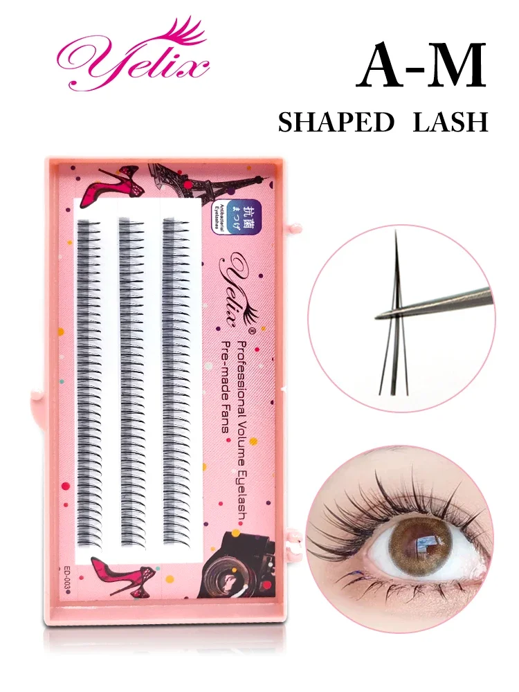 Top Trends: Yelix A / M Shape Lashes Natural Fluffy False Eyelashes Individual Eyelashes 3d Mink Eyelash Extension Luxury Makeup Eye Lashes Shoppable Styles