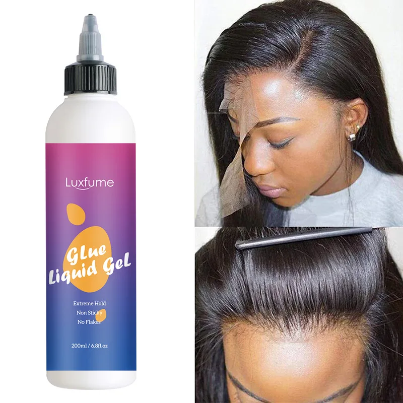 Top Trends: Lace Glue Gel 200ml Strong Hold Liquid Glue Gel Invisible Wig Adhesive Clear Edge Control Styling Gel For Baby Hair Edge Control Shoppable Styles