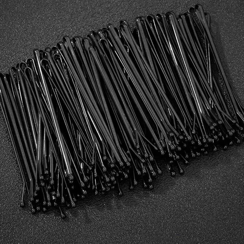 Top Trends: 4 / 6cm Black Hair Clips Bobby Pins Simple Metal BB Hairpins Barrettes Fashion Invisible Waved Hairgrips Bridal Fixed Headwear Shoppable Styles - Image 6