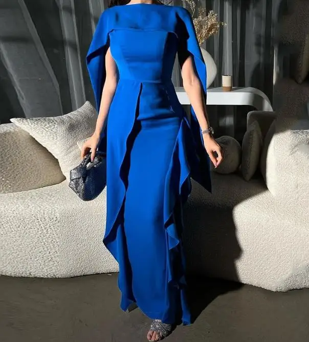 Top Trends: Elegant Party Dresses For Women 2023 Autumn Winter Wedding Guest Dress Lace Solid Color Blue Long Dress Female Clothing Outfits Shoppable Styles