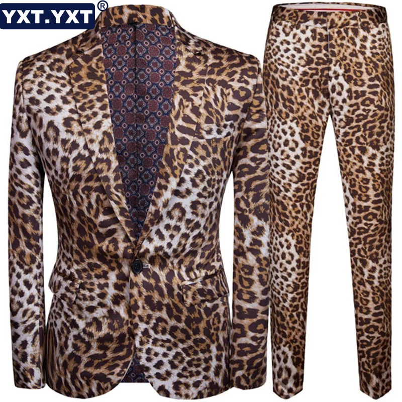 Top Trends: Pants Sets For Men 2023 New In Leopard Print Style Suit Blazer Jacket Pants Formal Luxury Party Celebrity Star Suit Shoppable Styles