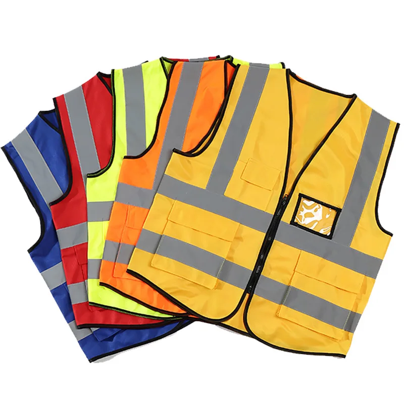 Top Trends: Factory Price 1 PCS Free Custom LOGO Reflective Safety Vest High Visibility Construction Work Uniforms Logo Printing 2022 Shoppable Styles - Image 2