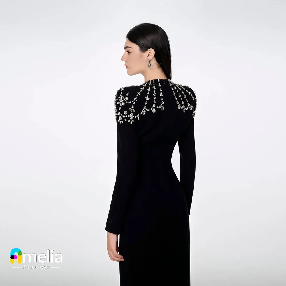 Top Trends: Amelia Square-Neck Prom Dress Long Sleeves With Floor Length Evening Dress Women Wedding Party Formal Gowns Arabia2023 Shoppable Styles - Image 3