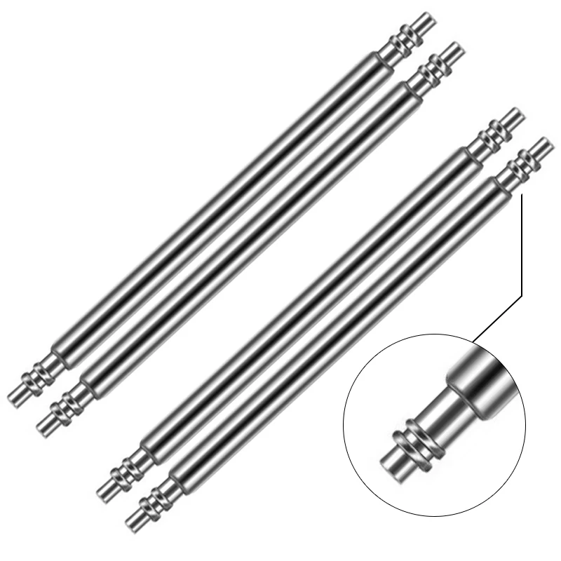 Top Trends: Watchband Spring Bar 4pcs Silver Stainless Steel Watch Band Bracelet Repair Tool 16-28mm Strap Link Pin Accessories Shoppable Styles