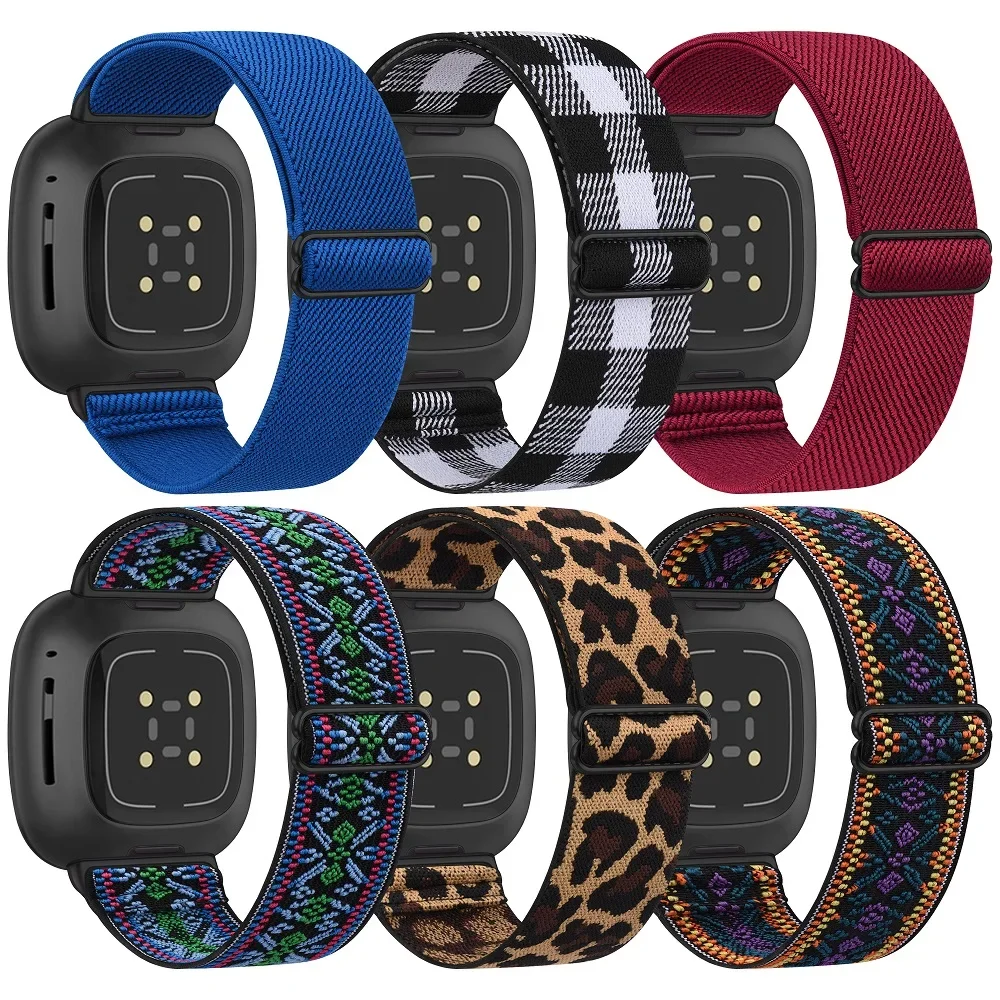 Top Trends: Elastic Nylon Strap For Fitbit Versa 3 2 1 Band Adjustable Breathable Watchband Sport Bracelet For Versa Lite Fitbit Sense Strap Shoppable Styles