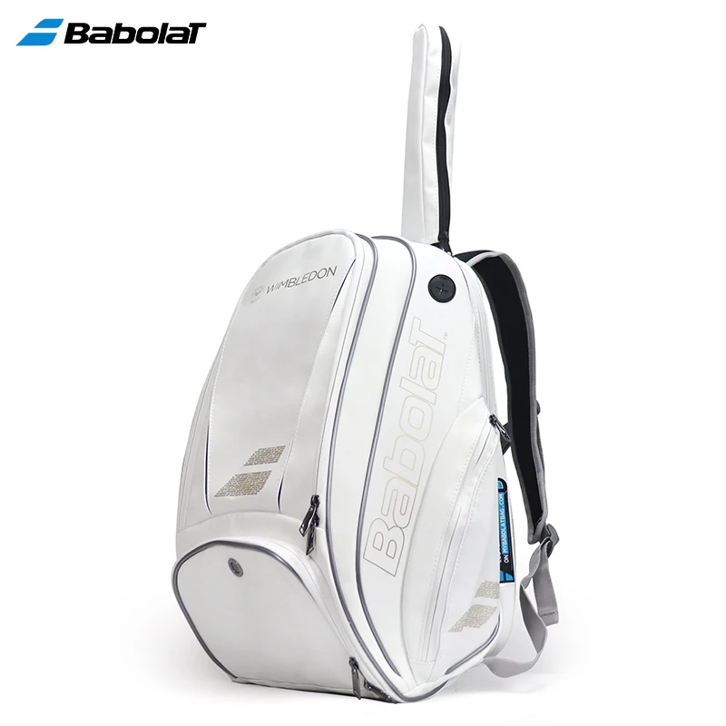 Top Trends: 2021 Babolat White Gold WIM Tennis Backpack Men Women Durable 2-Pack PU Squash De Padel Tennis Bag Shoes Accessories Storage Bag Shoppable Styles