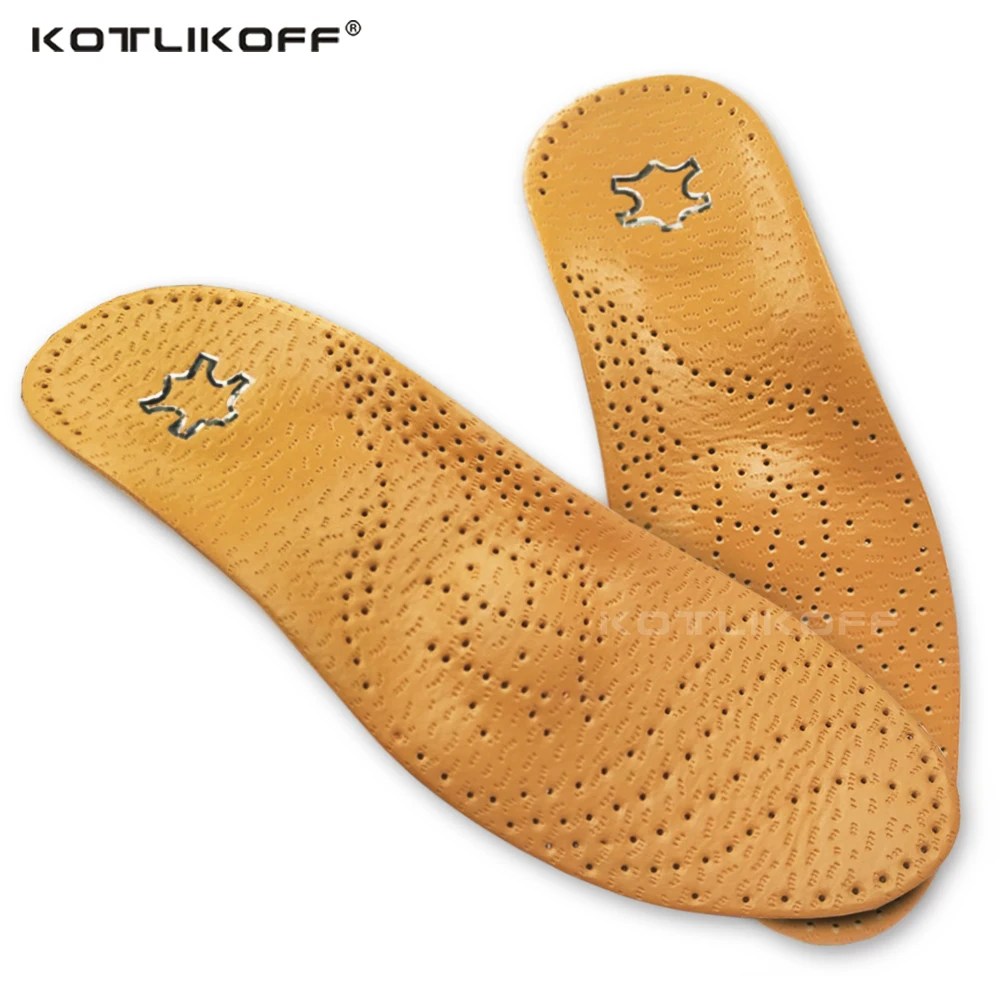 Top Trends: KOTLIKOFF High Quality Leather Orthotics Insole For Flat Foot Arch Support 25mm Orthopedic Silicone Insoles For Men And Women Shoppable Styles