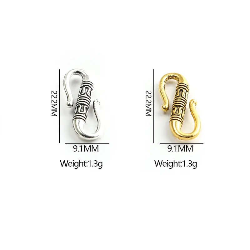 Top Trends: 20pcs Antique Style Zinc Alloy S Shaps Buckle Charm Connectors Bracelet Necklace Connect Clasps Diy Jewelry Findings Accessories Shoppable Styles - Image 6