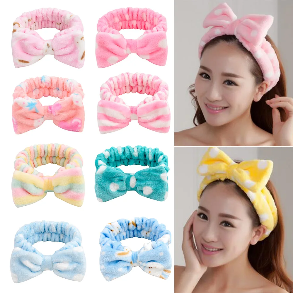 Top Trends: Coral Fleece Soft Headband Cross Top Kont Hairband Elastic Hair Band For Women Girls Wash Face Turban Headwear Hair Accessories Shoppable Styles