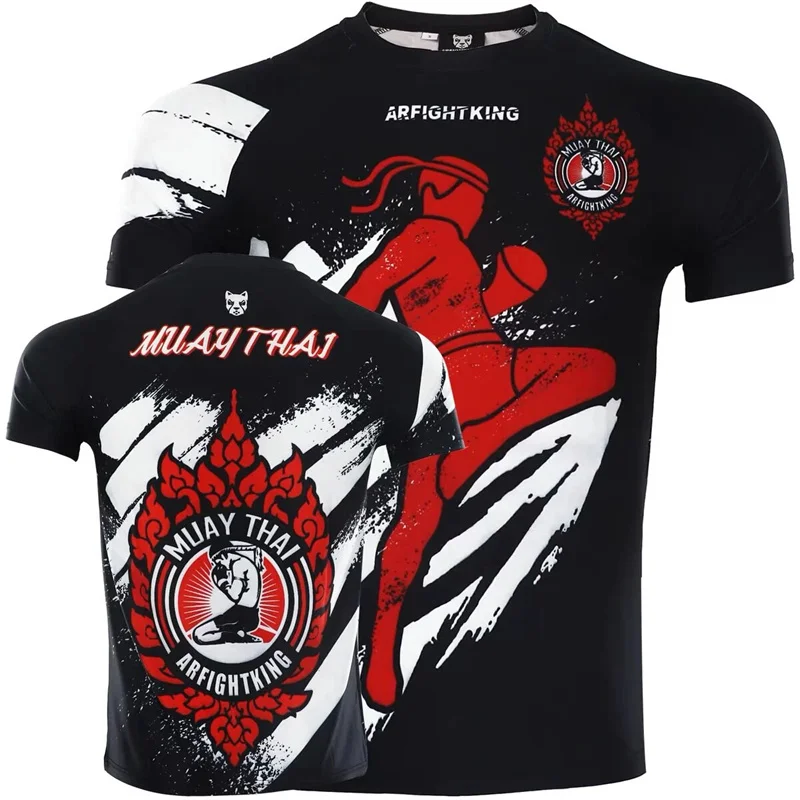 Top Trends: Pop Summer Muay Thai Graphic T Shirt For Men Kids Fashion Streetwear Sports T-shirts Unisex Harajuku Gym Clothing Short Sleeves Shoppable Styles