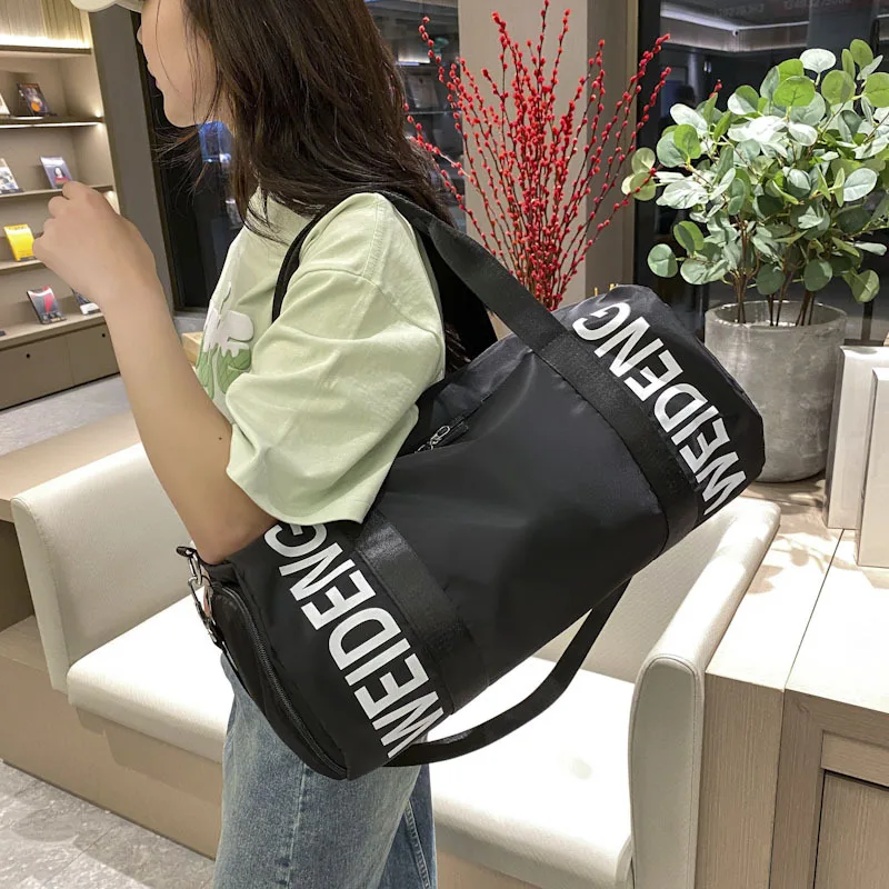 Top Trends: Gym Sports Fitness Bag For Women Yoga Travel Shoe Pocket Luggage Weekend Trend Women'S Handbag Female Shoulder Duffle Dance Bag Shoppable Styles